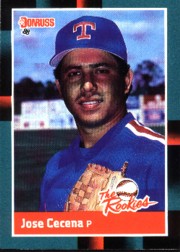 1988 Donruss Rookies Baseball Cards    006      Jose Cecena
